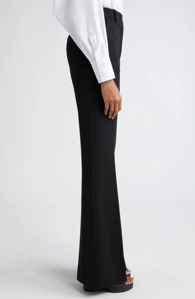 Dolce & Gabbana High-waisted Flared Trousers In N0000nero