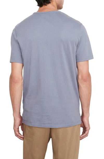 Shop Vince Solid T-shirt In Pebble Blue