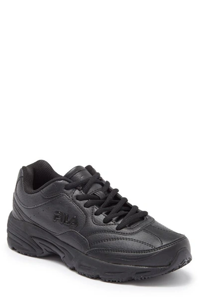 Shop Fila On The Job 1.5 Sr Sneaker In Black/ Black/ Black