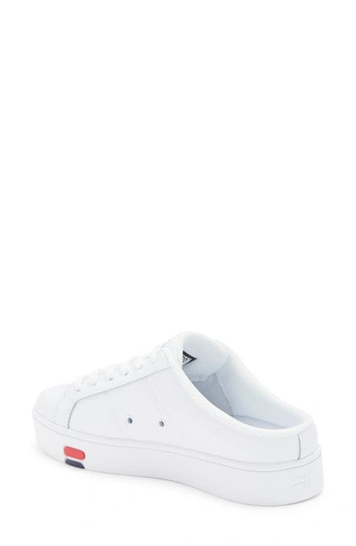 Shop Fila Redmond Mule Sneaker In White/ Navy/ Red