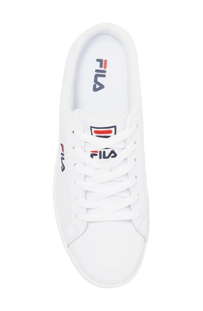 Shop Fila Redmond Mule Sneaker In White/ Navy/ Red