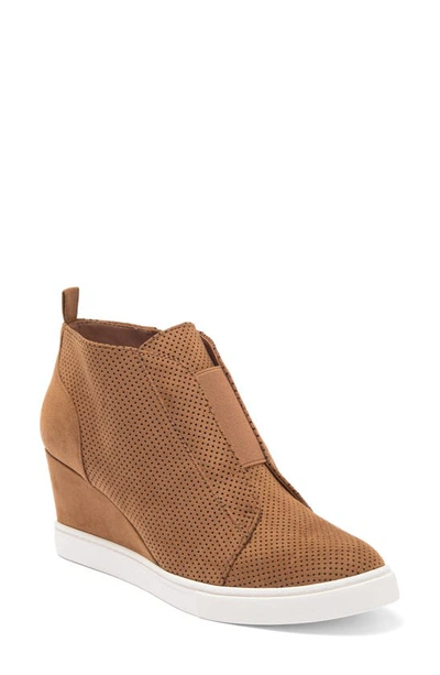 Shop Linea Paolo Felicia Wedge Sneaker In Tan