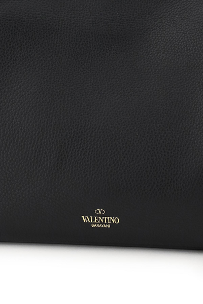 Shop Valentino Large Rockstud Tote Bag In Black