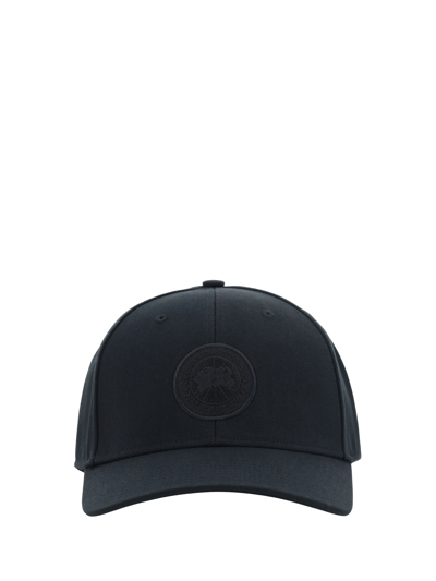 Shop Canada Goose Tonal Baseball Hat In Black