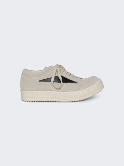 Shop Rick Owens Vintage Leather Shoes In Milk And Black