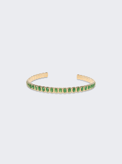 Shop Ivi Toy Choker Necklace In Emerald Green