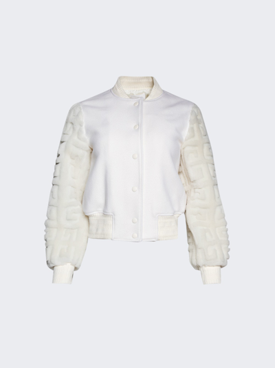 Shop Givenchy Varsity Jacket In White