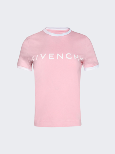 Shop Givenchy Ringer T-shirt In Flamingo