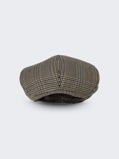 Shop Miu Miu Beret Hat In Tabacco