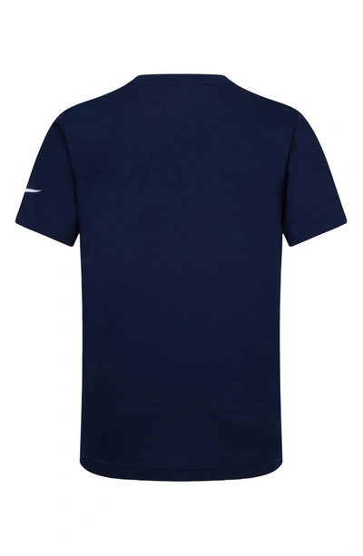 Shop 3 Brand Kids' Rwb Nike X Futura Box Logo Graphic T-shirt In Midnight Navy