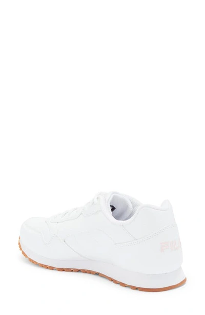 Shop Fila Cress Pb Gum Sneaker In White/ Gum