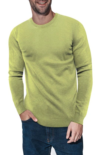 Shop X-ray Xray Crewneck Knit Sweater In Heather Lime