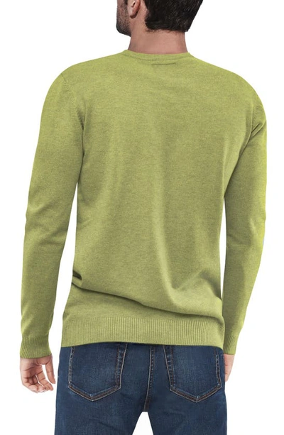 X-ray Crewneck Knit Sweater In Heather Lime