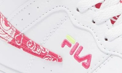 Shop Fila Vulc 13 Sneaker In White/ Pink/ Safety
