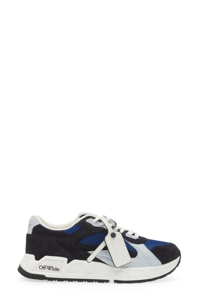 Shop Off-white Kick Off Sneaker In Dark Blue Light Blue