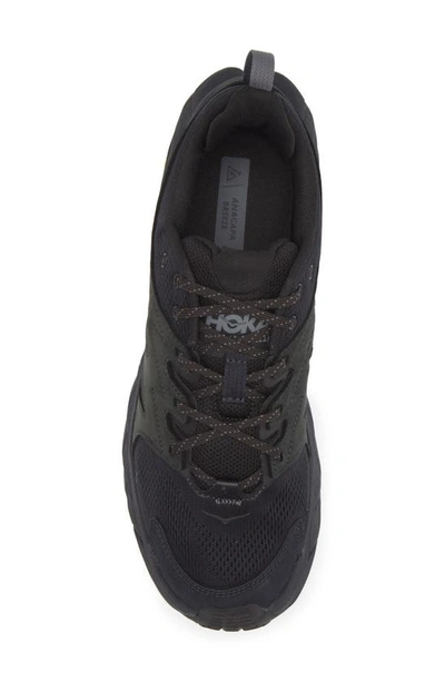 Shop Hoka Anacapa Breeze Trail Running Shoe In Black / Black