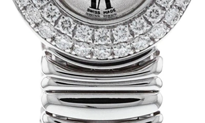 Shop Watchfinder & Co. Cartier  Baignoire Diamond Bracelet Watch, 30mm In Silver