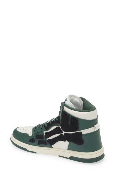 Shop Amiri Skeleton High Top Sneaker In Green