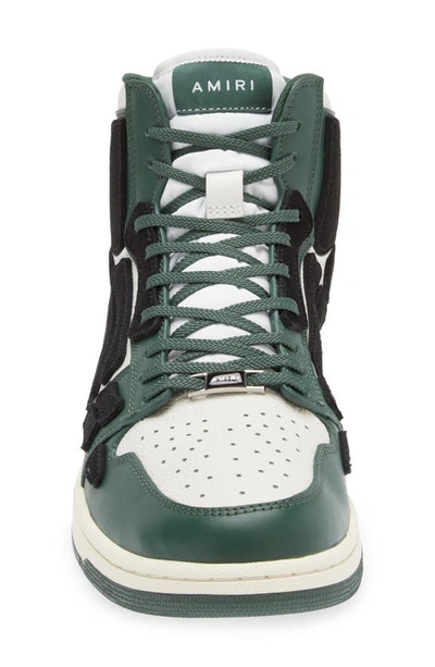 Shop Amiri Skeleton High Top Sneaker In Green