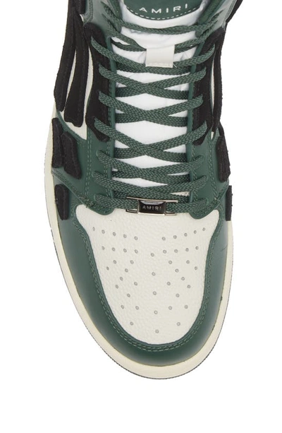 Amiri Men's Skel Leather And Suede High-top Sneakers In Green