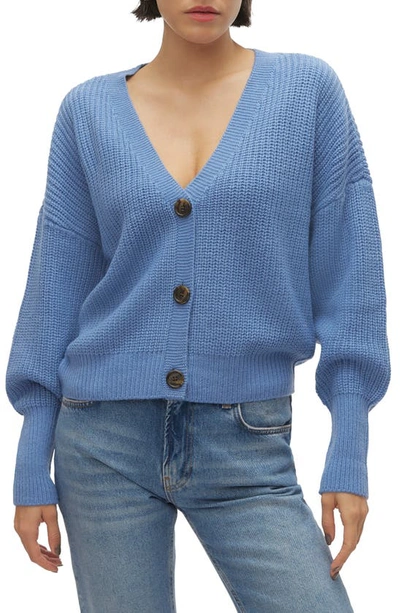 Shop Vero Moda Lea Cardigan In Coronet Blue