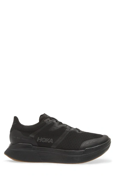 Shop Hoka Transport X Sneaker In Black / Black