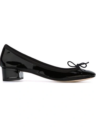 Repetto Black Patent Camille Heels In Black