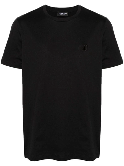 Shop Dondup T-shirt With Logo In Black
