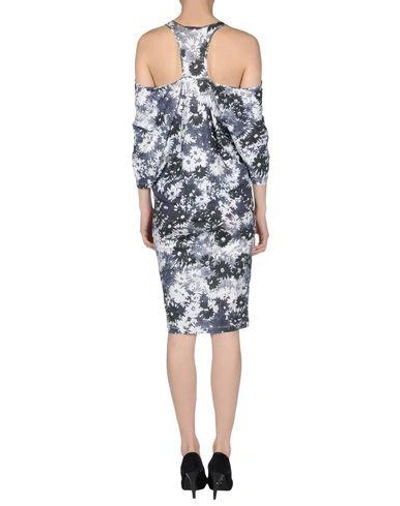 Shop Stella Mccartney Knee-length Dresses In Dark Blue