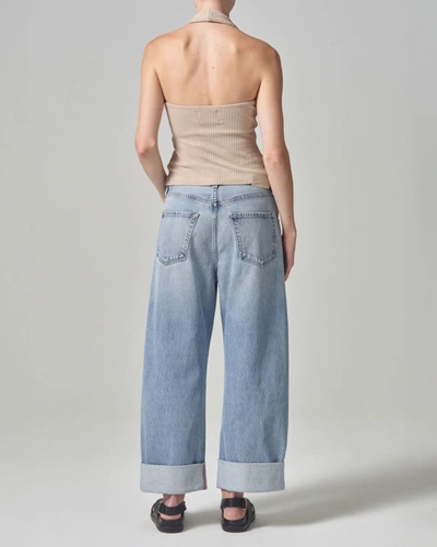 Shop Citizens Of Humanity Ayla Baggy Cuffed Crop In Light Wash Denim
