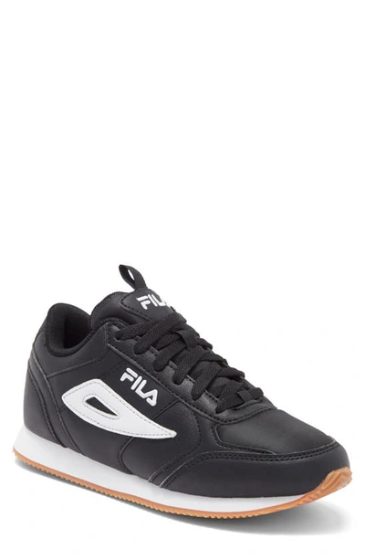 Shop Fila Zellini Gum Sneaker In Black/ White/ Grub