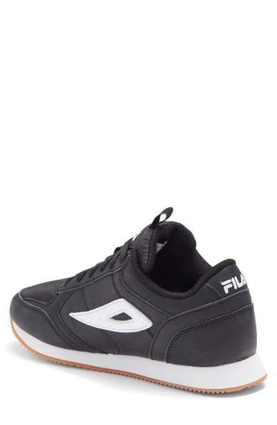 Shop Fila Zellini Gum Sneaker In Black/ White/ Grub