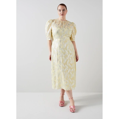 Shop L.k.bennett Glinda Dresses In Yellow