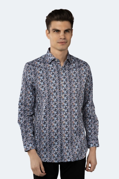 Luchiano Visconti Multicolor Splattered Marks Shirt In Multi