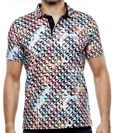 Luchiano Visconti Multicolor Geometric Shapes (tall) In Multi