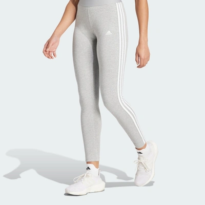Shop Adidas Originals Women's Adidas Loungewear Essentials 3-stripes Leggings In Grey