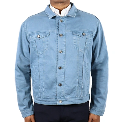 Shop Luchiano Visconti Sky Blue Jean Jacket