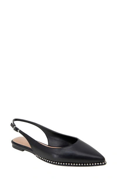 Shop Bcbgeneration Valerie Slingback Pointed Toe Flat In Black