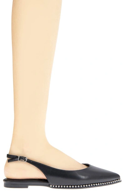 Bcbgeneration Valerie Slingback Pointed Toe Flat In Black