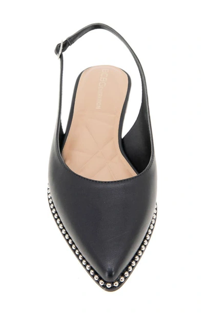 Shop Bcbgeneration Valerie Slingback Pointed Toe Flat In Black