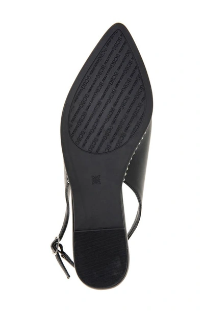 Bcbgeneration Valerie Slingback Pointed Toe Flat In Black