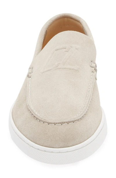 Shop Christian Louboutin Varsiboat Slip-on Sneaker In Goose