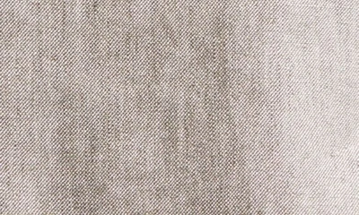 Brunello Cucinelli Metallic Linen Single-breasted Blazer Jacket In Brown Grey