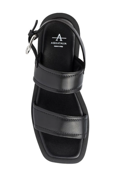 Shop Aquatalia Joni Slingback Sandal In Black