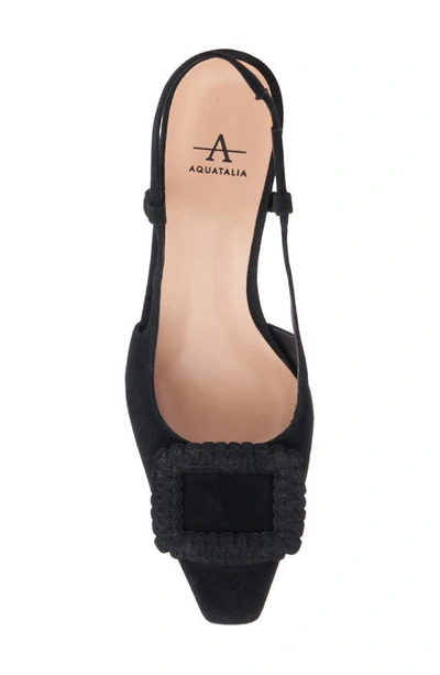 Shop Aquatalia Arabella Kitten Heel Slingback Pump In Black