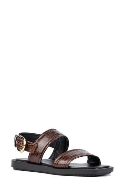 Shop Aquatalia Joni Slingback Sandal In Brown