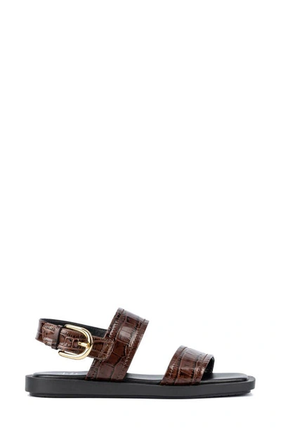 Aquatalia Joni Slingback Sandal In Brown