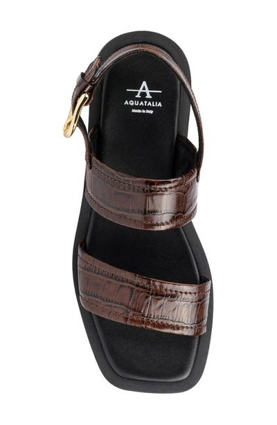 Aquatalia Joni Slingback Sandal In Brown