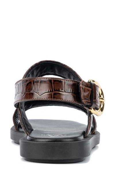 Aquatalia Joni Slingback Sandal In Brown