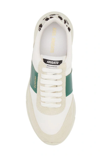 Shop Axel Arigato Genesis Runner Sneaker In White/ Kale Green